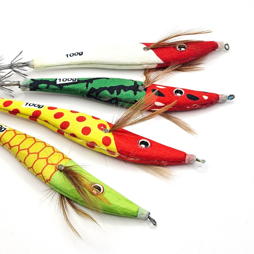 UST 25 NEW 한치메탈 오모리 이카메탈 이카에비스테 한치 오징어 야광 4p 세트 24,500원