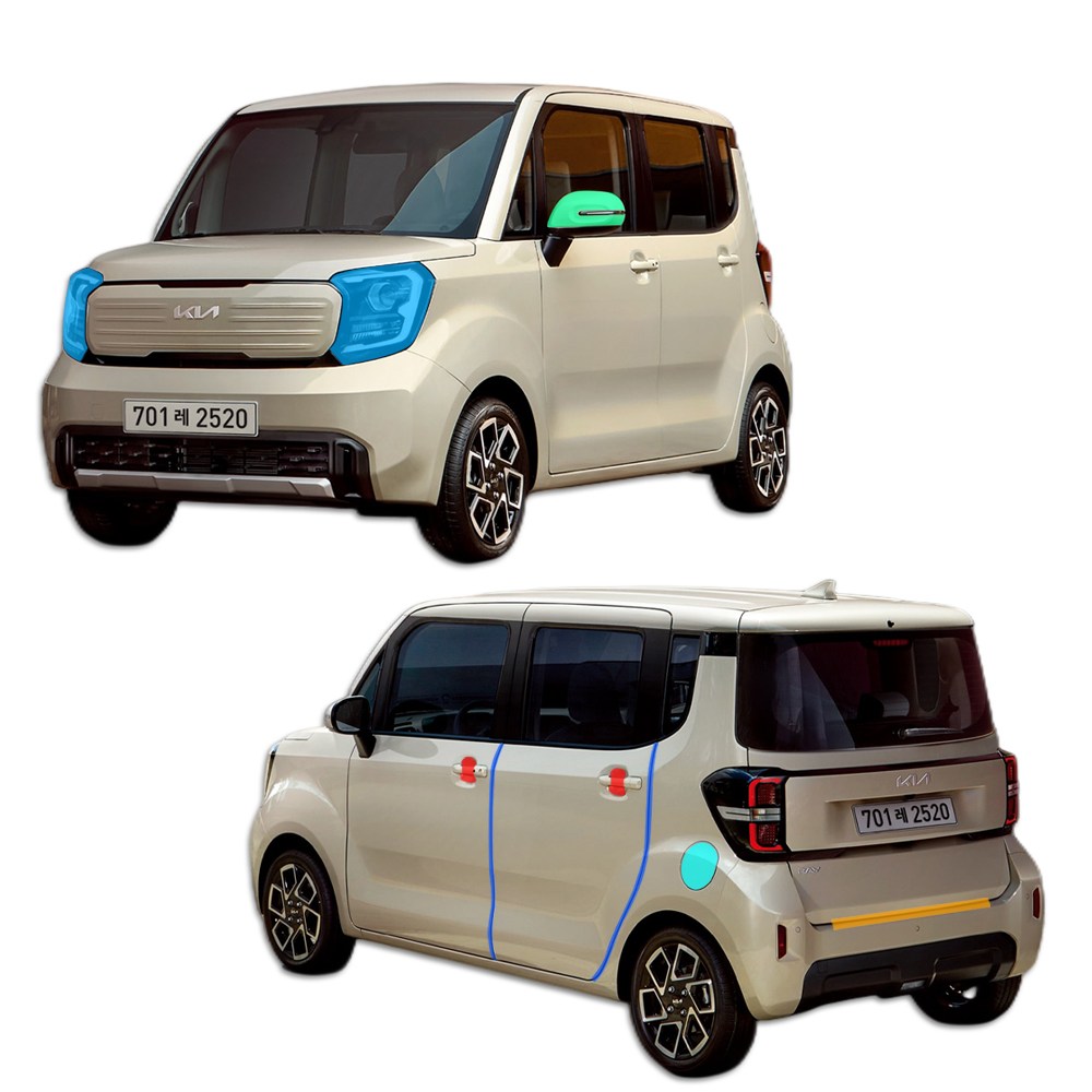 스킨엑스 더 뉴 레이 페이스리프트 외장필수패키지A PPF 차량보호필름 65,000원