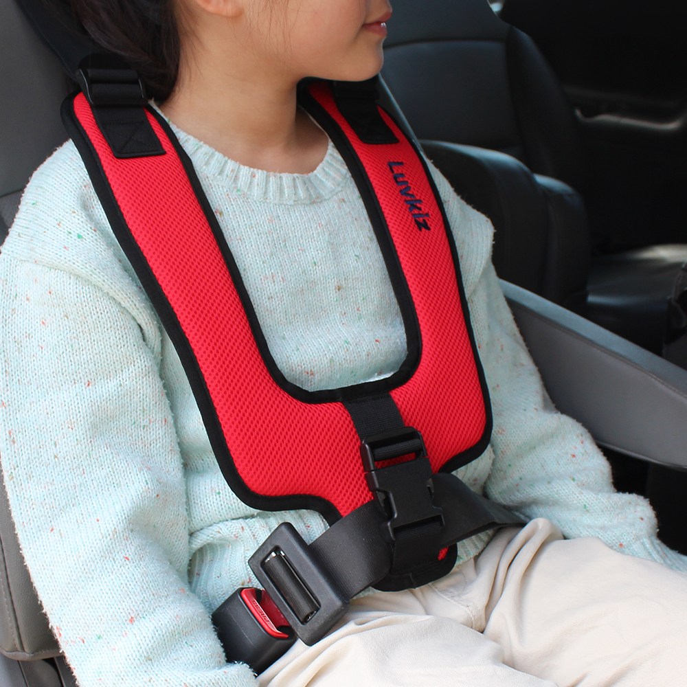 러브키즈 버스 어린이 2점식 안전벨트 가드 유치원 통학 통원 현장학습 카시트 보조 장치, 1개, 2점식_레드 36,900원
