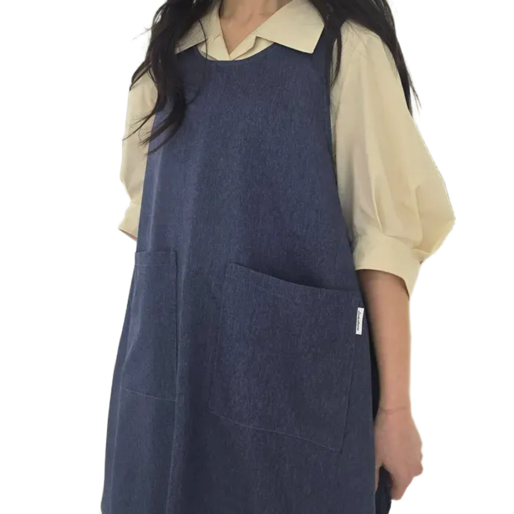 룩엣홈 빅사이즈 특대형 (88-99 사이즈) 청앞치마 어린이집 보육교사 청해지 원피스 앞치마 33,900원