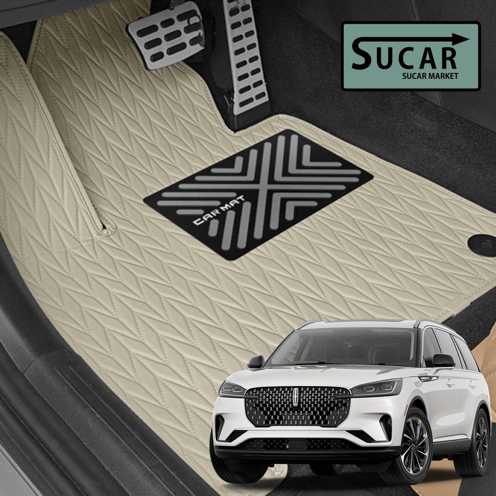 진카차 2025 링컨 에비에이터 페리 리노 가죽 자동차 바닥 카 매트 발 SUV 차량용품 74,900원