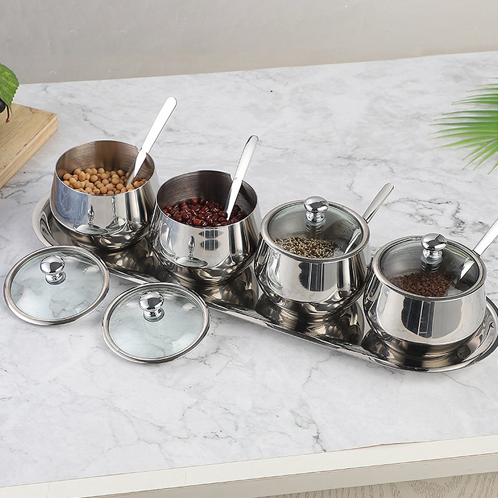 [쿠킹홈] 스텐 양념통 4종 스푼포함 다대기통 80,930원