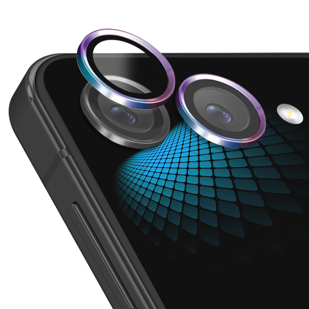 고부기 휴대폰 카메라 메탈링 렌즈 강화유리 보호필름 2p 세트 레인보우 19,700원