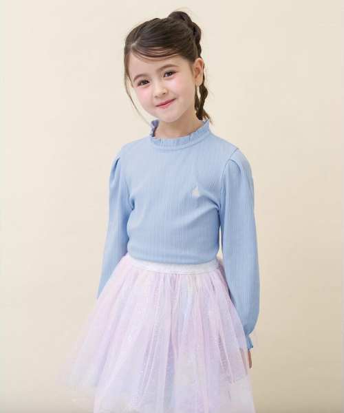 빈폴 키즈 빈폴 BEANPOLE KIDS 여아 클래식 포인텔 골지 티셔츠 스카이 블루 (BI6141G91Q) 39,000원