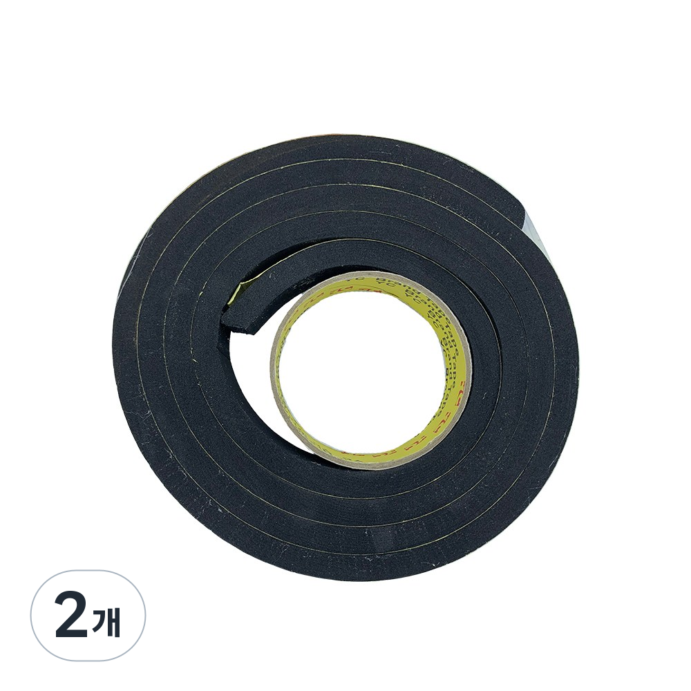 EVA 단면 흑색 스펀지테이프 폭60mmx두께10mm길이2M, 2개 15,160원