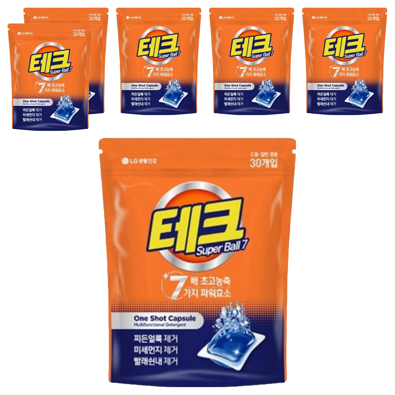 테크 수퍼볼 캡슐세제 일반드럼 겸용 52,260원