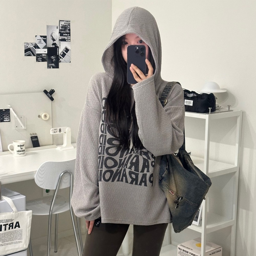 르위 여성 레터링 후드티 빅사이즈 루즈핏 맨투맨 남녀공용 빅사이즈 오버핏 학생 상의 22,000원