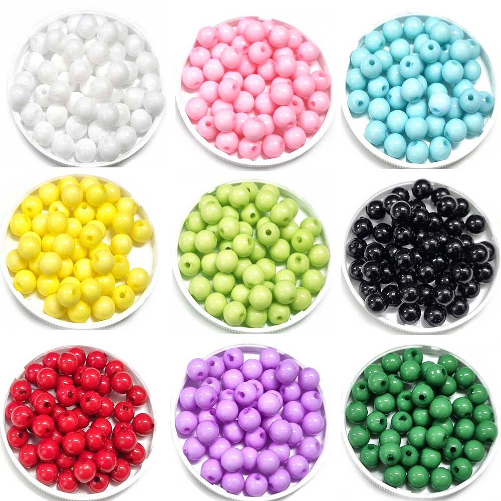 ALL 비즈 (벌크) 6mm 민자구슬 한팩 2200알, 컬러선택 31,000원