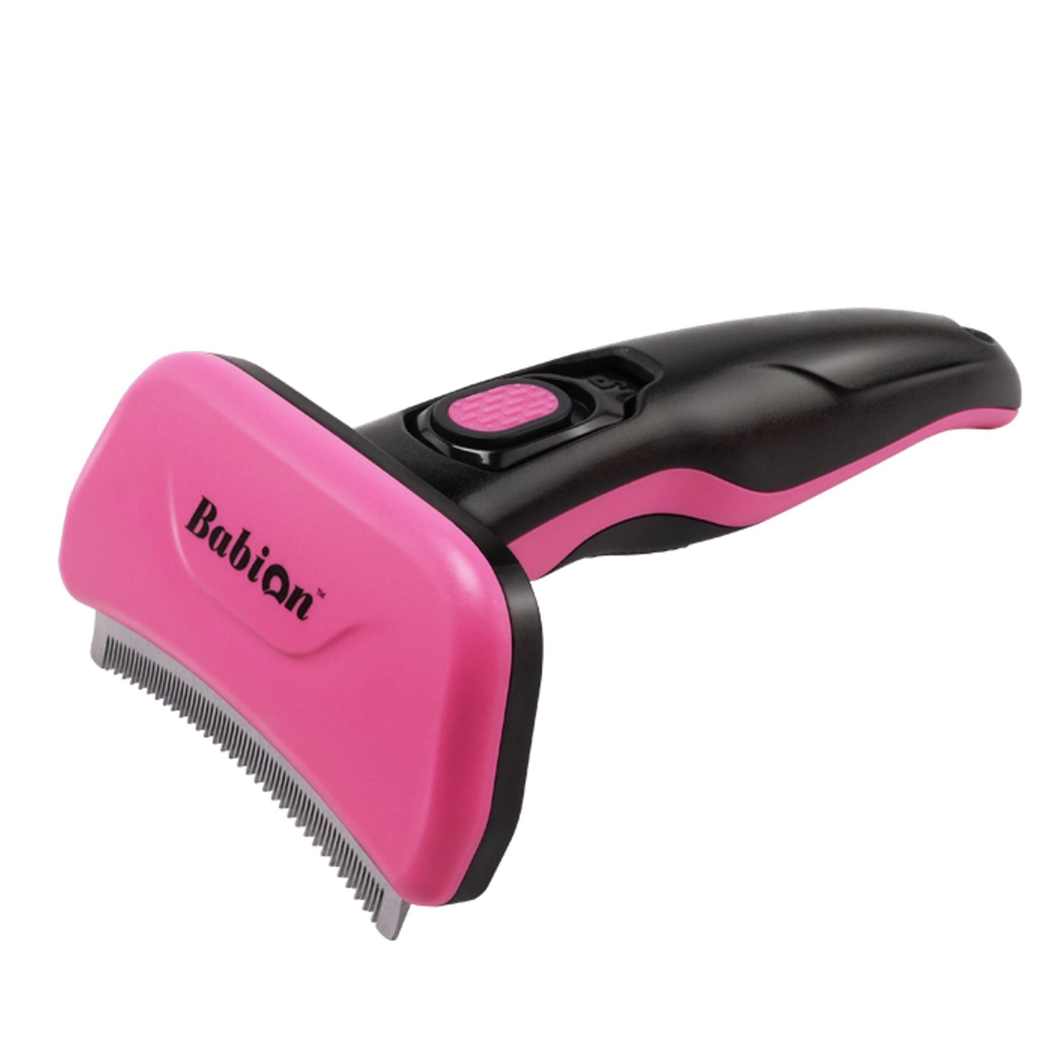 바비온 반려동물 죽은털제거 원터치 깔끔빗 중형 098R 7.5cm, 핑크, 1개 15,400원