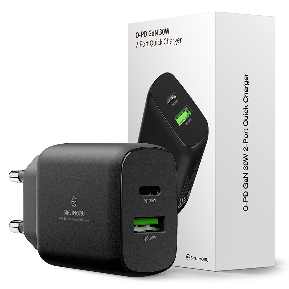 신지모루 초고속 30W O-PD GaN 듀얼포트 PPS PD 충전기 11,150원
