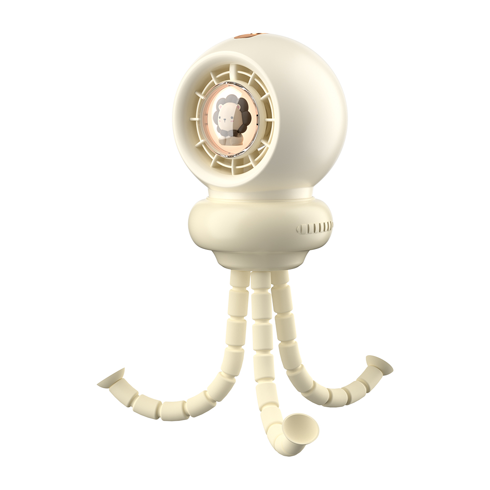 스네몬 유모차 선풍기 저소음 문어발 집게 거치대, 1개, 아이보리 19,900원