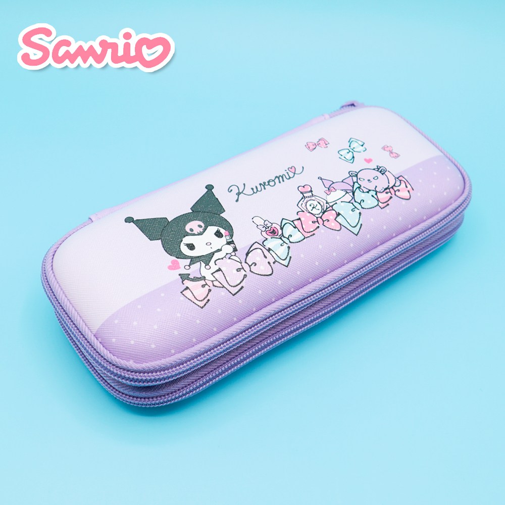 산리오 쿠로미 필통 EVA 2단 귀여운 캐릭터 중학교 예쁜 플라스틱필통 선물 필통파우치 연필케이스, 1개 12,900원