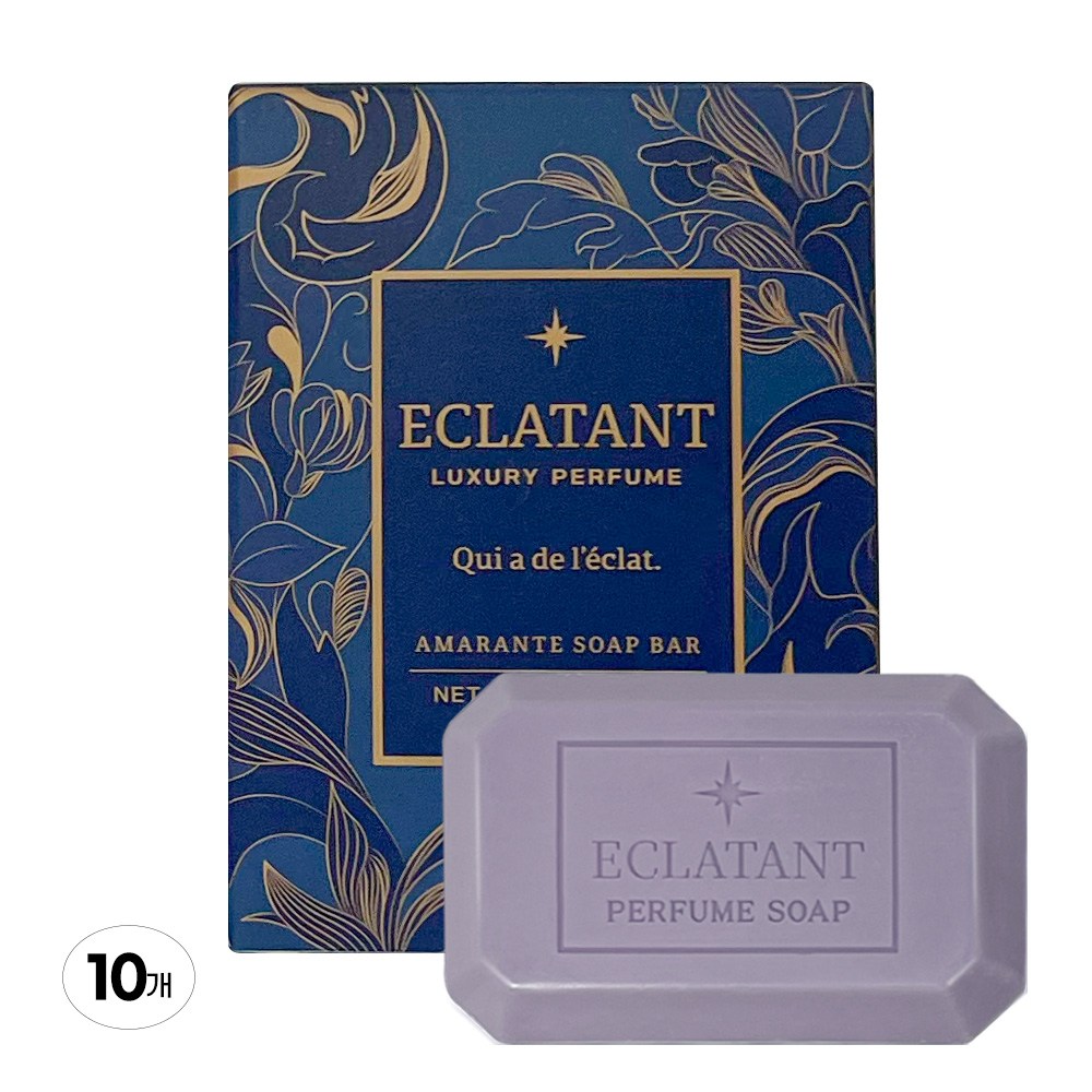 에끌라땅 퍼퓸 비누 향수비누 아마랑트 우디머스크 80g 10개입, 10개입, 80g 12,900원