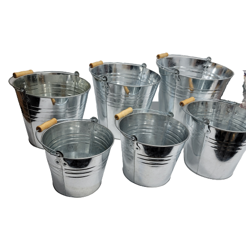 [왓위셀] 스텐 철제 양철 빈티지 양동이 바스켓 들통 물통 모래놀이 손잡이 대형 22,000원