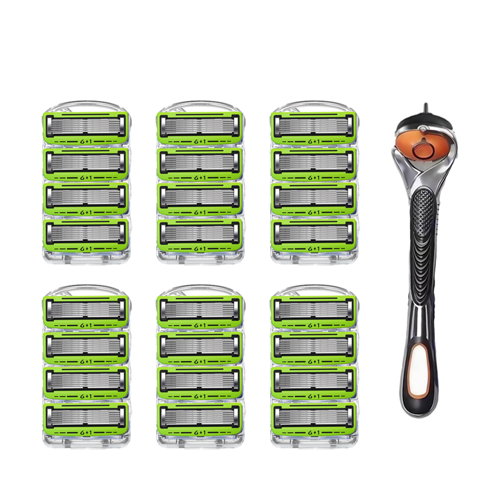 독일 6중 녹색 알로에 윤활유 강화 질레트 면도날 프로글라이드 퓨전 호환 13,900원