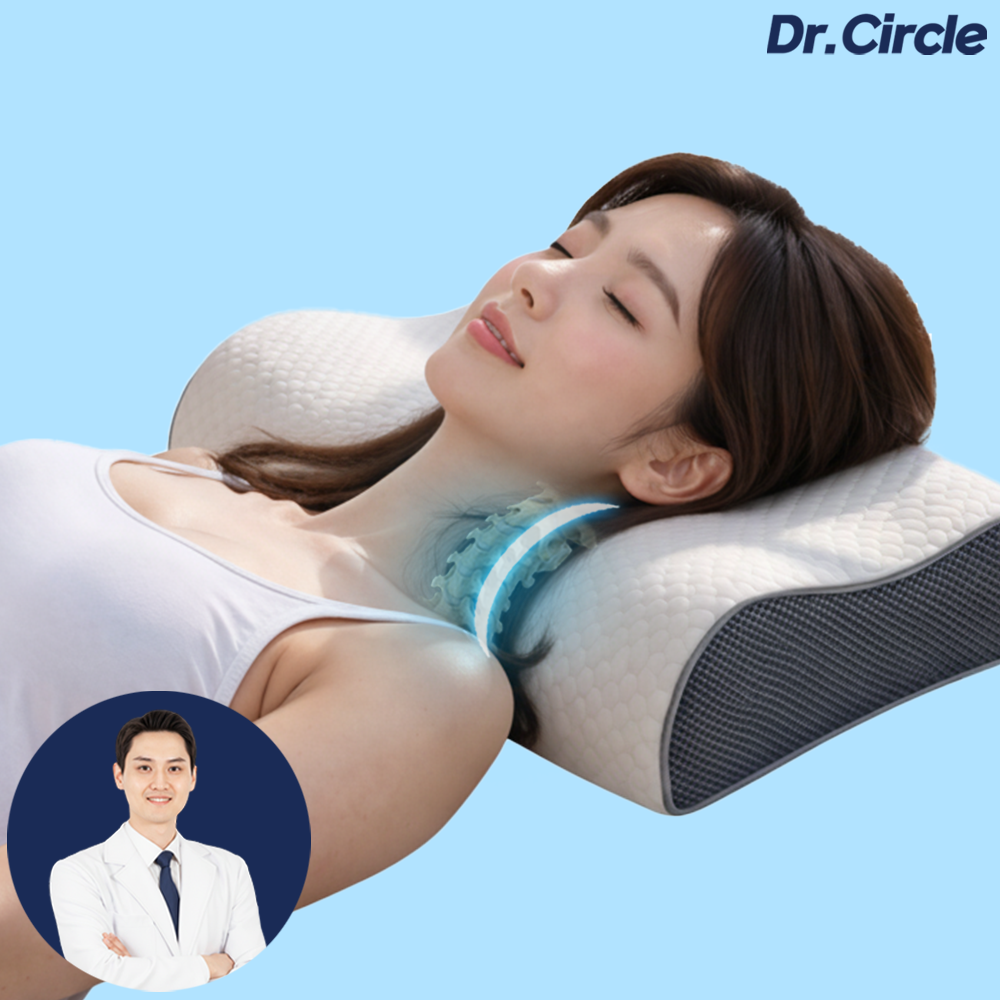 닥터써클 경추베개 메모리폼 어깨 허리 목디스크 일자목 거북목 낮은 베개 목이편한 목베개, 1개, 현재가 59,500원