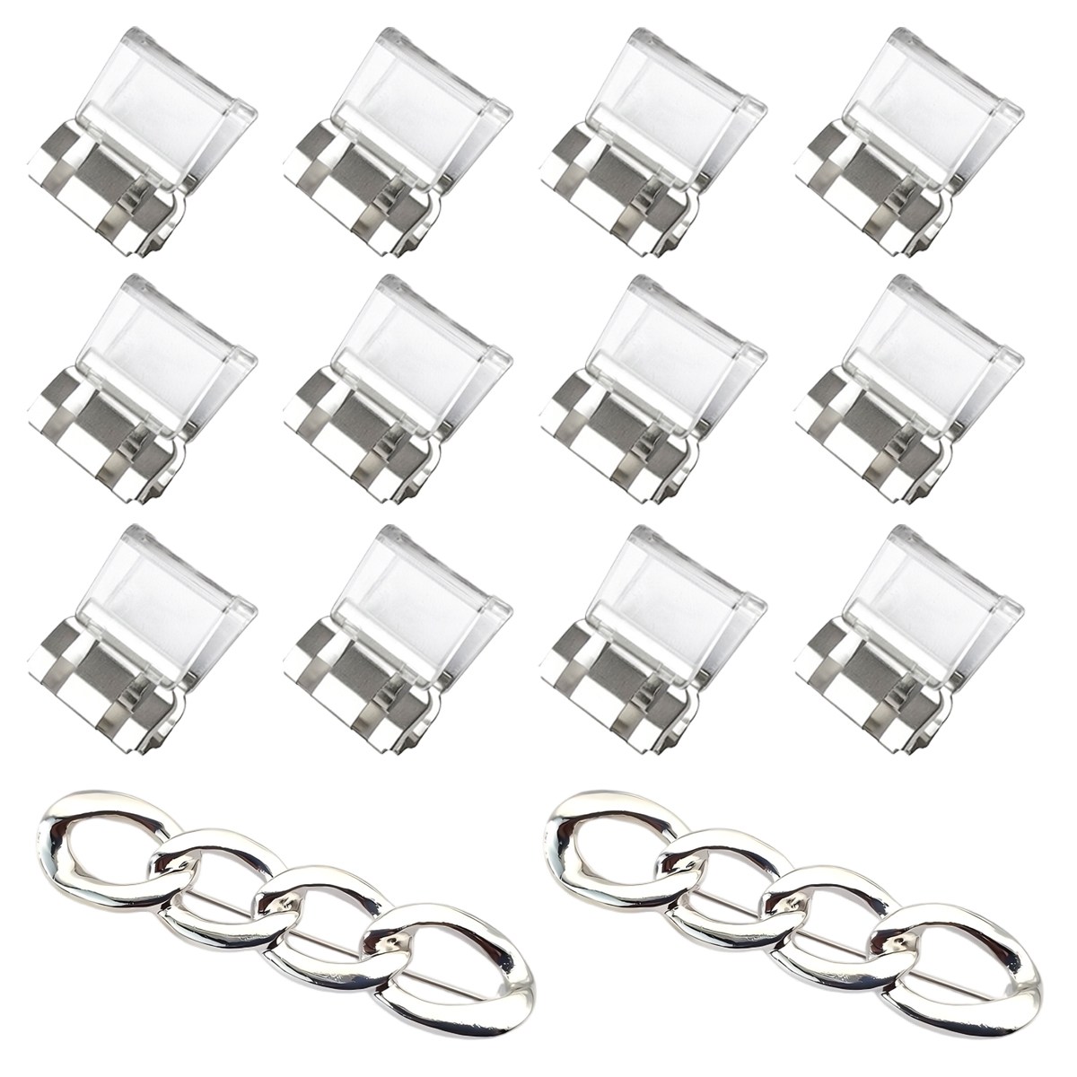 바지 허리 줄이기 옷핀 +바지 기장 고정 클립, 1개, 화이트+실버 5,980원