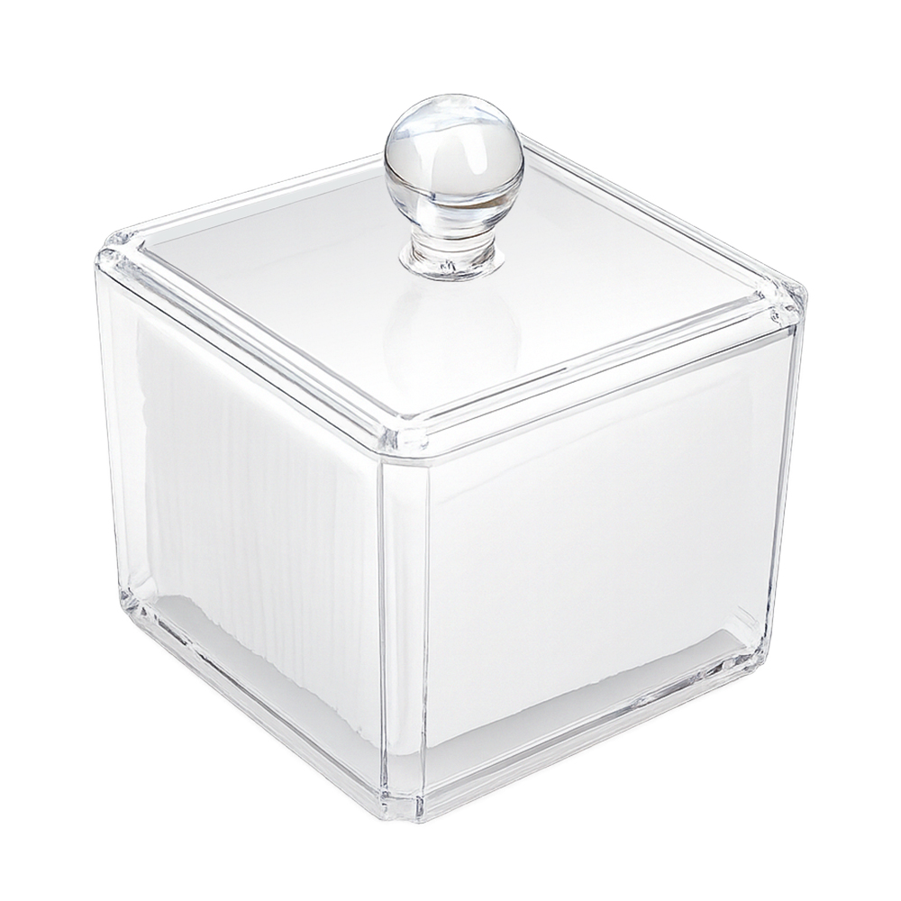 리빙공감 화장솜 다용도 케이스 수납함, 투명, 1개 3,360원