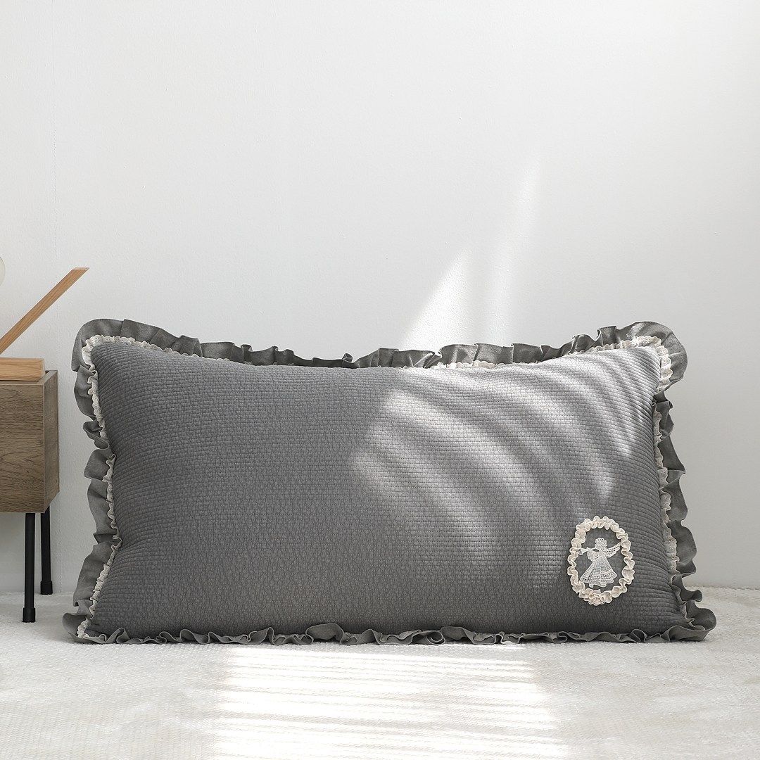 퓨어이즈룸 피그먼트 대형 등쿠션 허리쿠션 엔젤 110x60, 엔젤줄누빔사각직등쿠션핑크 62,900원