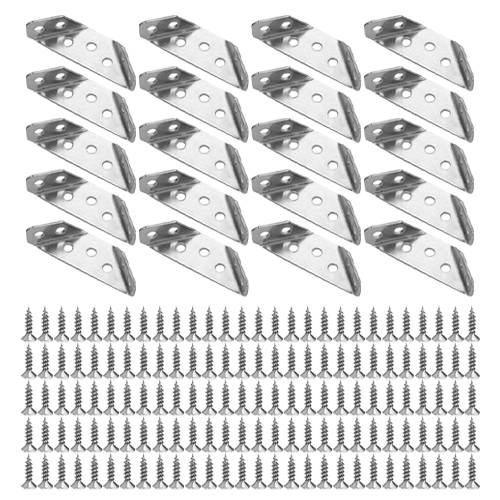 OON 스텐 코너 브라켓 20p + 나사 140p, 1세트 5,400원