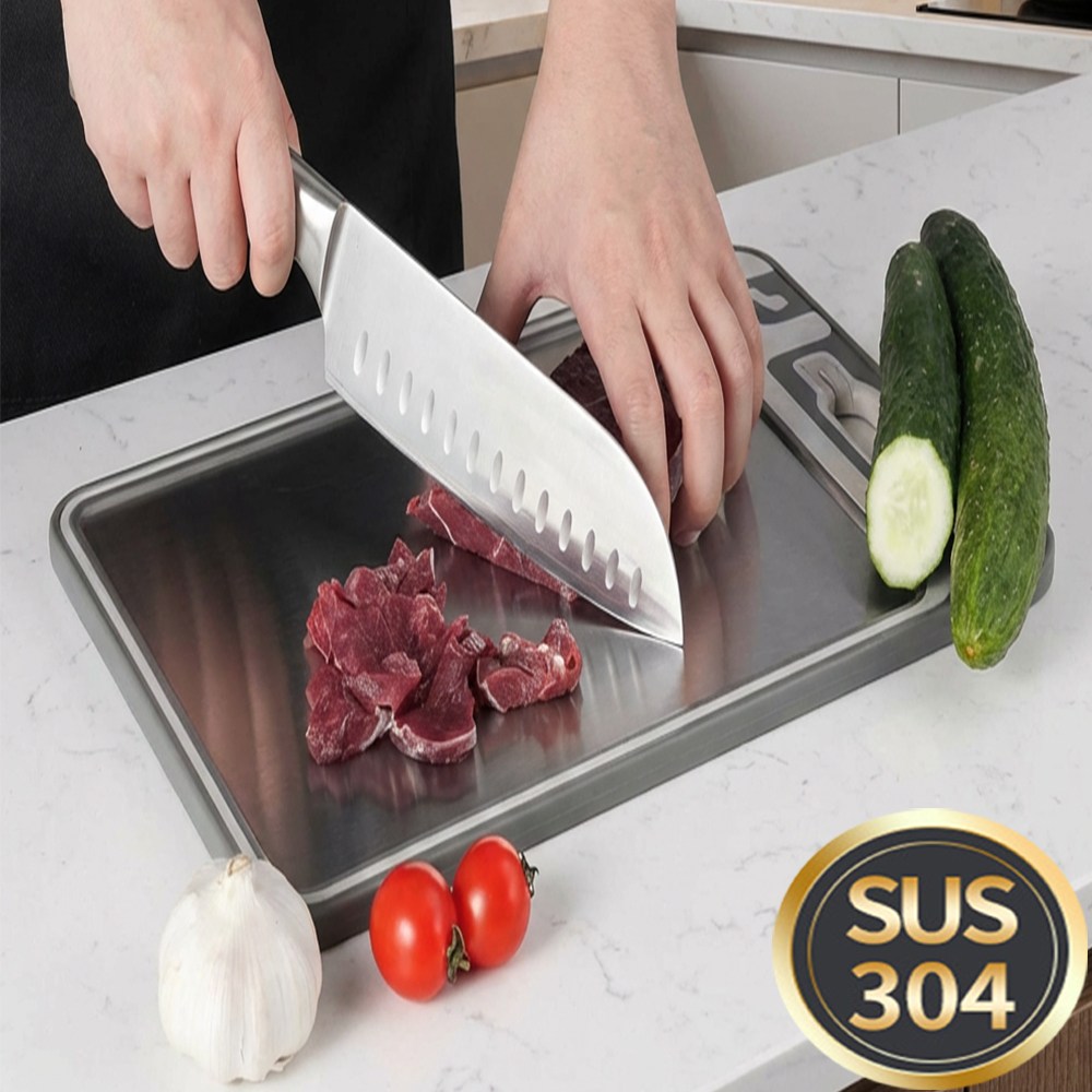 조이쥬드 스테인리스 304 양면 스텐 도마 항균, 1개, 베이지 12,900원