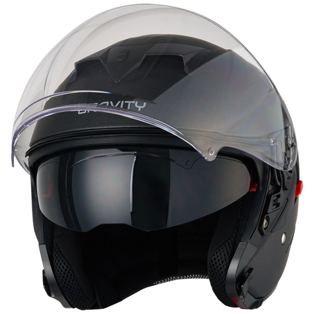 그라비티 G-10 헬멧/이너바이저 /오픈페이스 / 아스팔트 블랙 97,000원