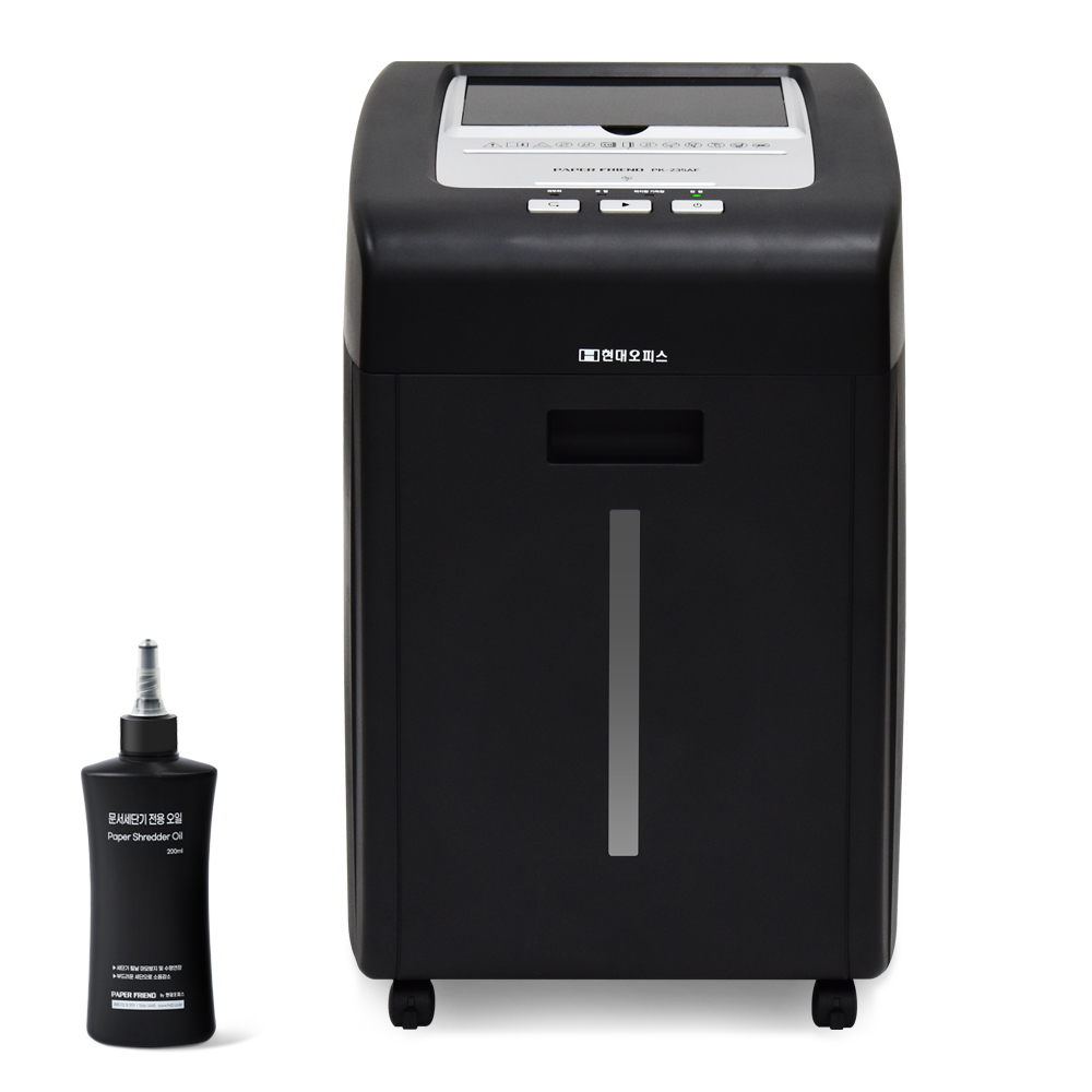 현대오피스 페이퍼프랜드 200매 자동급지 문서세단기+세단기오일 35L 서류파쇄기 종이세절기 397,500원