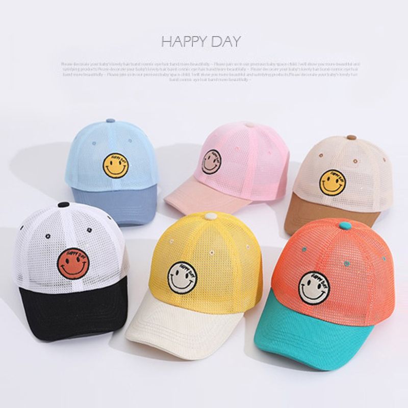 우주아이 해피데이매쉬 볼캡모자 유아 아동 챙 여름 야구모자 13,900원