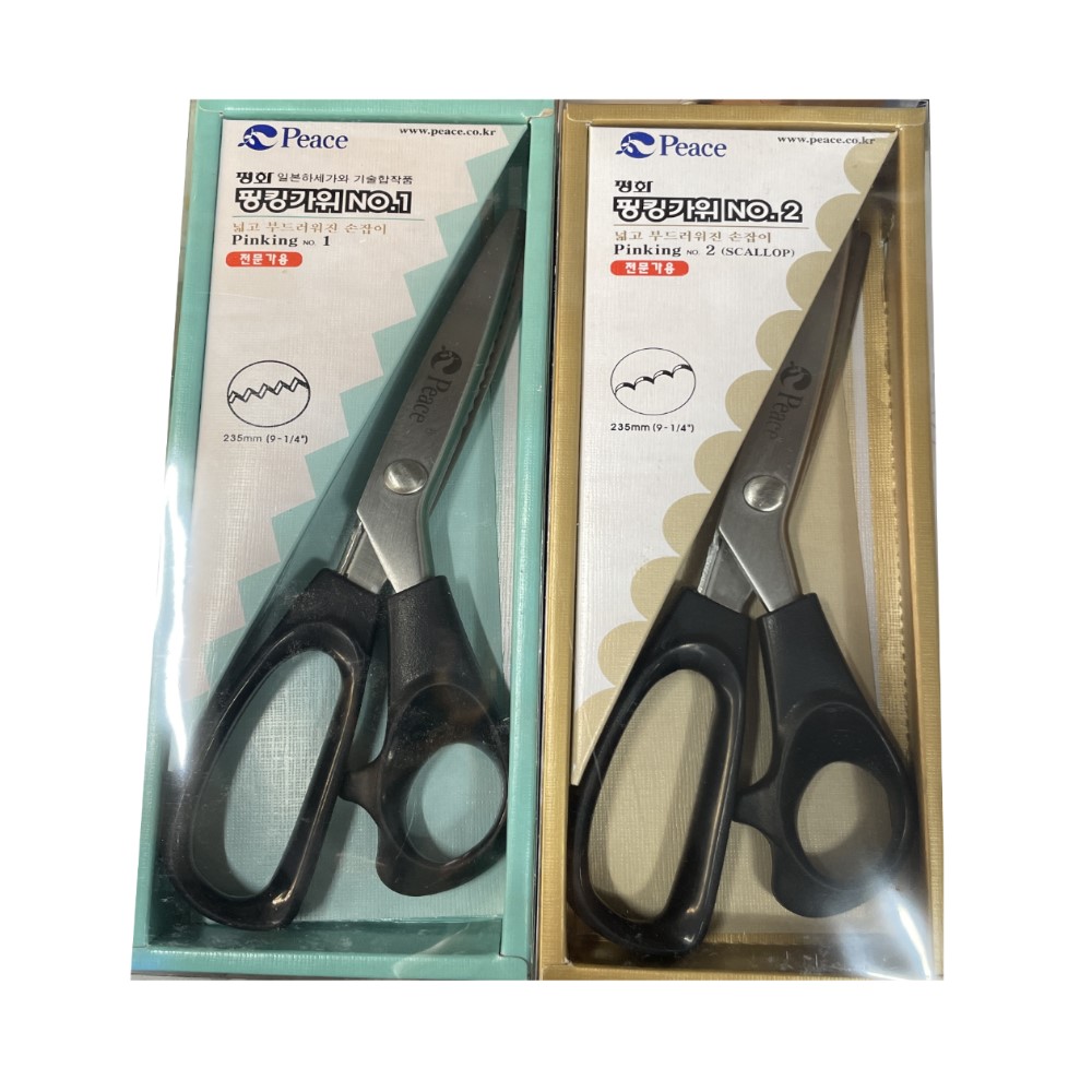 피스코리아 일본하가세가와 합작품 전문가용 핑킹가위 no1 no2 13,500원