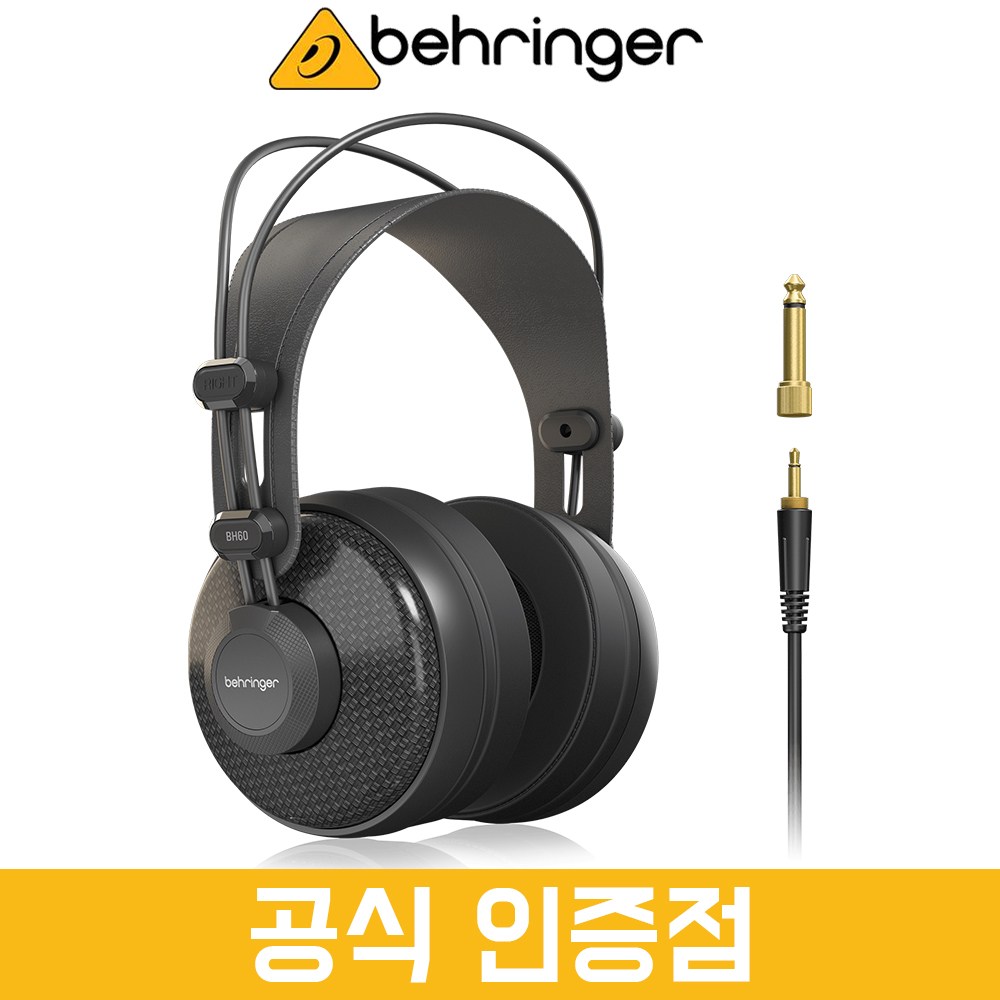 [공식인증점] 베링거 BH60 헤드폰 스튜디오 모니터링 밀폐형 레퍼렌스 헤드폰 88,000원