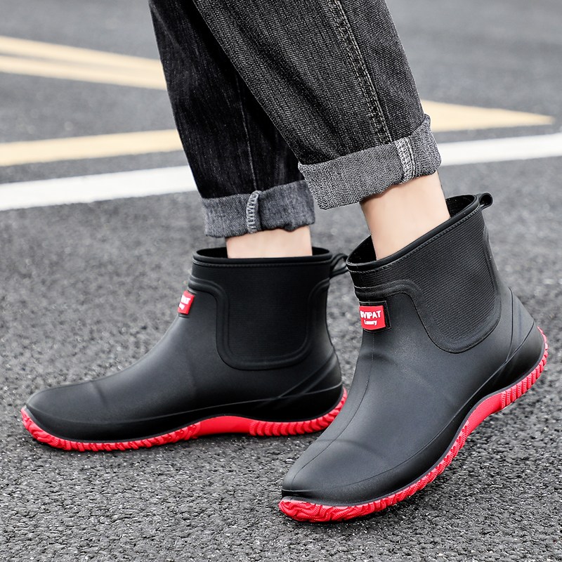 남자 발편한 가벼운 레인부츠 논슬립 숏장화 야외 작업용 낚시화 워터슈즈 11,780원