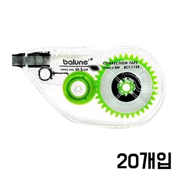 바르네 수정테이프(5mmX8m) BCT-1158/223071/수정테이프 20개입 24,000원