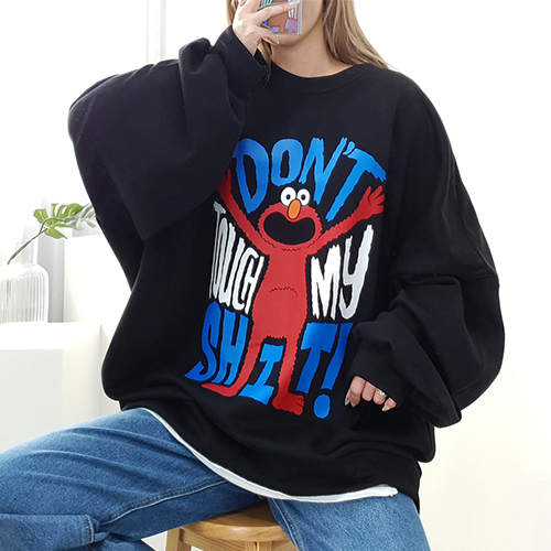 [퀸비샵] 스크림 오버 맨투맨 (기모 ver.) // 겨울 기모맨투맨 큰옷 여성 빅사이즈 오버사이즈 오버핏 18,900원