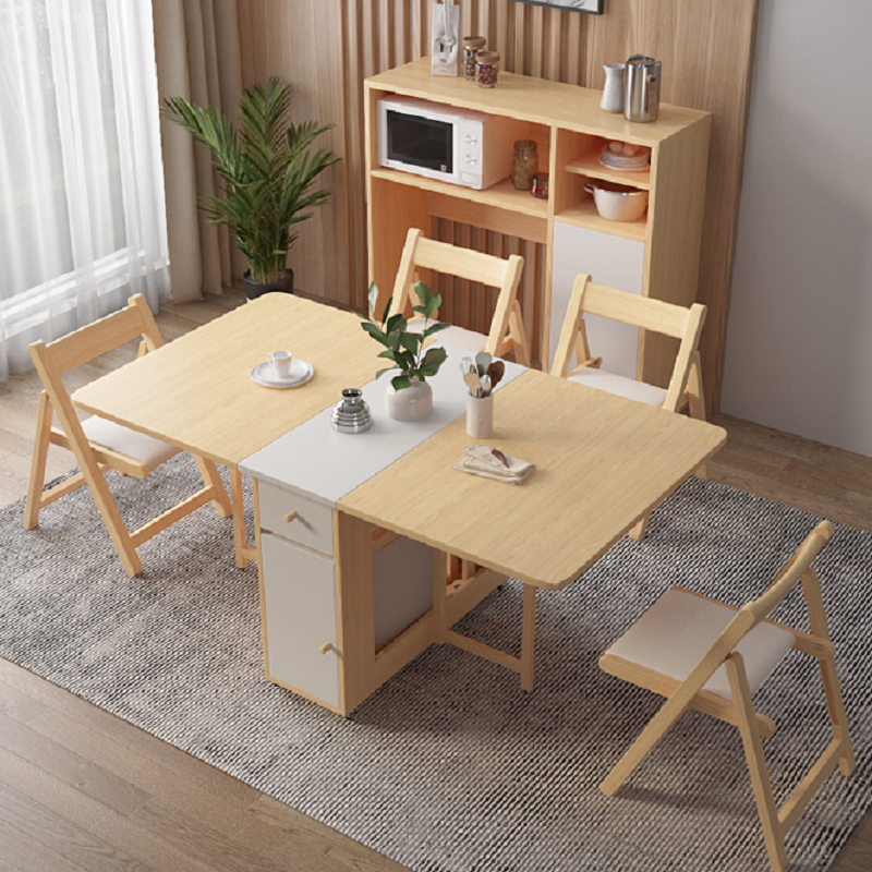 트랑떼 공간활욜 이동식 확장형 접이식 식탁 테이블 식탁 1.2M 의자별도, 1.2M우드화이트테이블만(의자미포함), 2인용 189,800원