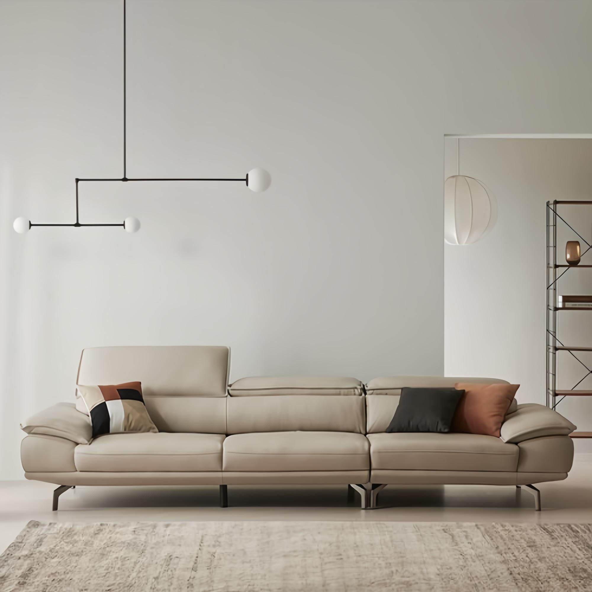 한샘 아르떼 천연가죽 4인용 소파 3인 좌 방문설치 1,459,000원