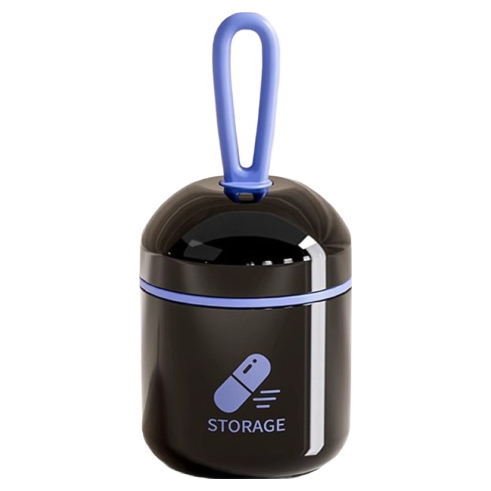 e chu 미니 대용양 캡슐 약통 휴대용, 1개, 블랙색 9,960원