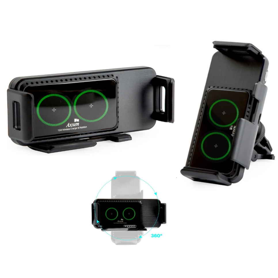 와이드 차량용 무선충전기 15W 고속충전 유리창+대시보드+송풍구 가로뷰 세로뷰 자동회전 갤럭시 Z폴드 Z플립 호환거치 54,800원