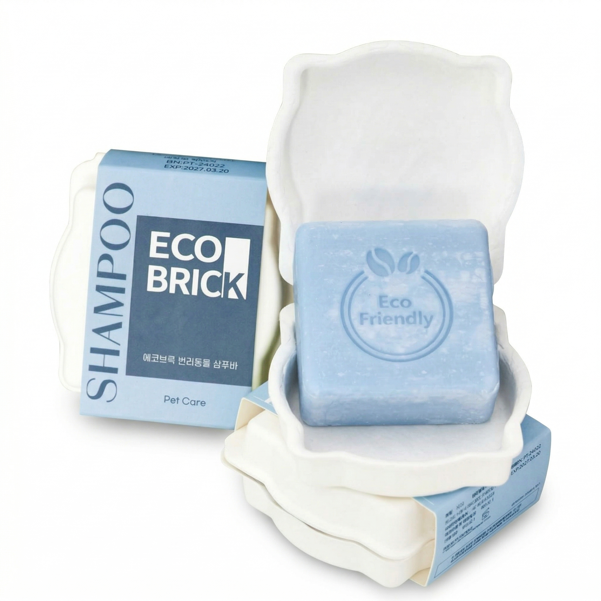 에코브릭 반려동물용 천연 샴푸바 PH 중성 그린등급 샴푸 비누, 1개, 100g 17,500원