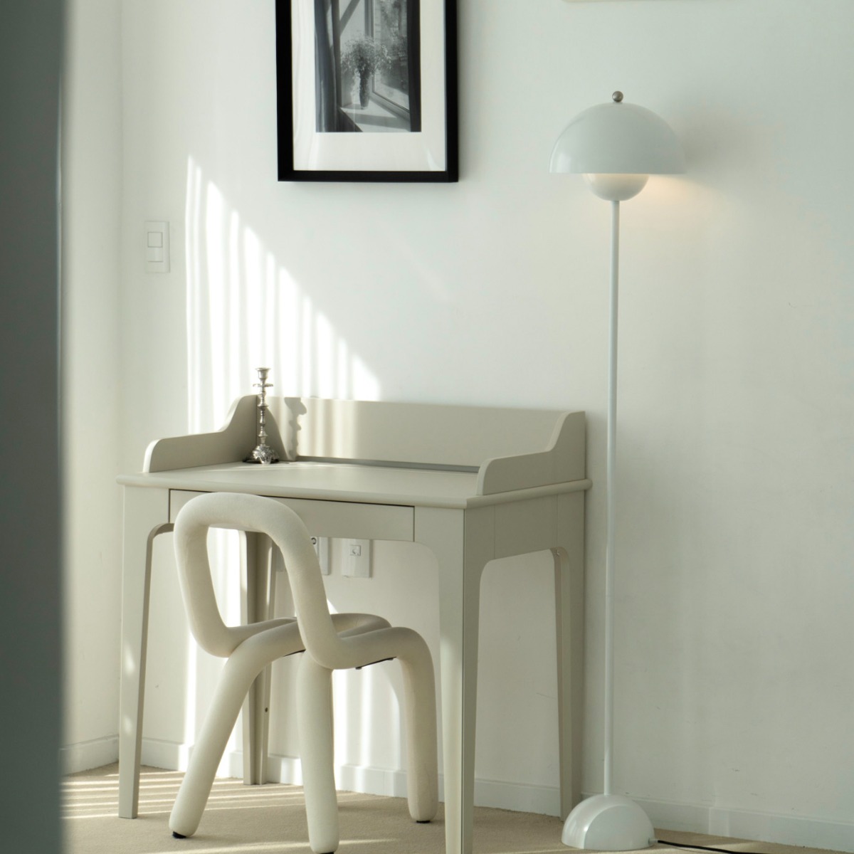 오늘의무드 Omoo 머쉬룸 플로어 장스탠드 램프 / 거실 스탠드조명 / 집들이 결혼 선물, 미니멀 아이보리 90,500원