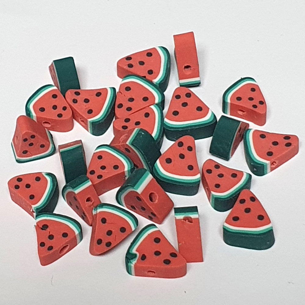 폴리머비즈원형 수박조각/ 팔찌목걸이 악세사리만들기 꾸미기 공예재료 미술수업 학습준비물 인테리어소품 4,800원