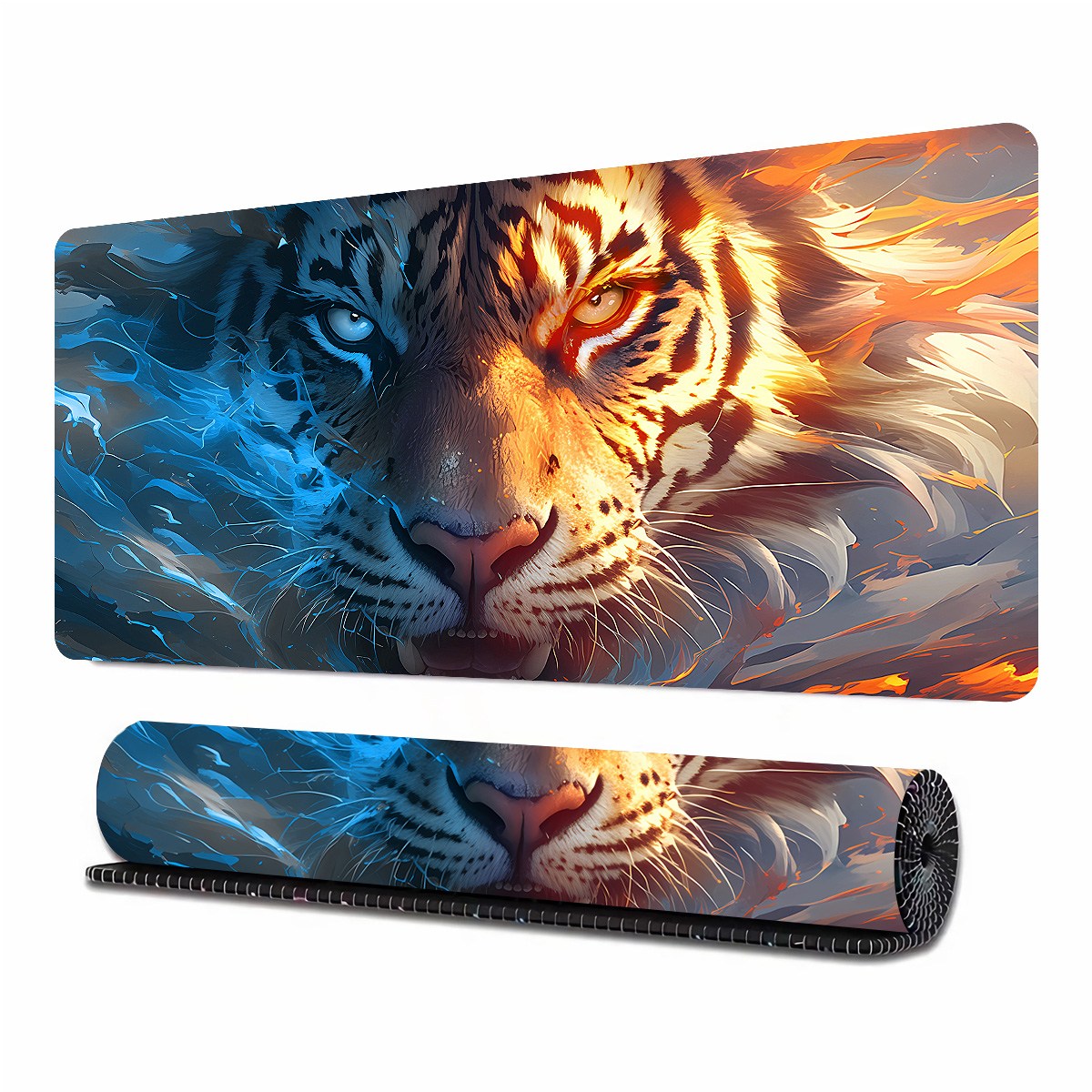 빅사이즈 게이밍 마우스패드 미끄럼방지 고무패드-80cm*30cm, 게이밍 및 작업에 적합, 1개, 호랑이  B 19,900원
