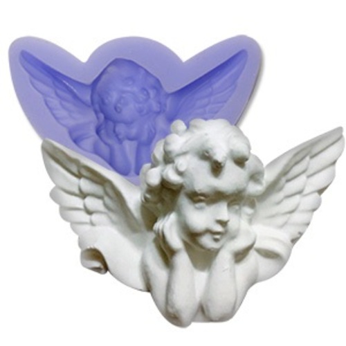 실리콘몰드 - 아기천사1구(턱괸천사) (57g) #천사몰드 #아기천사몰드 3,500원