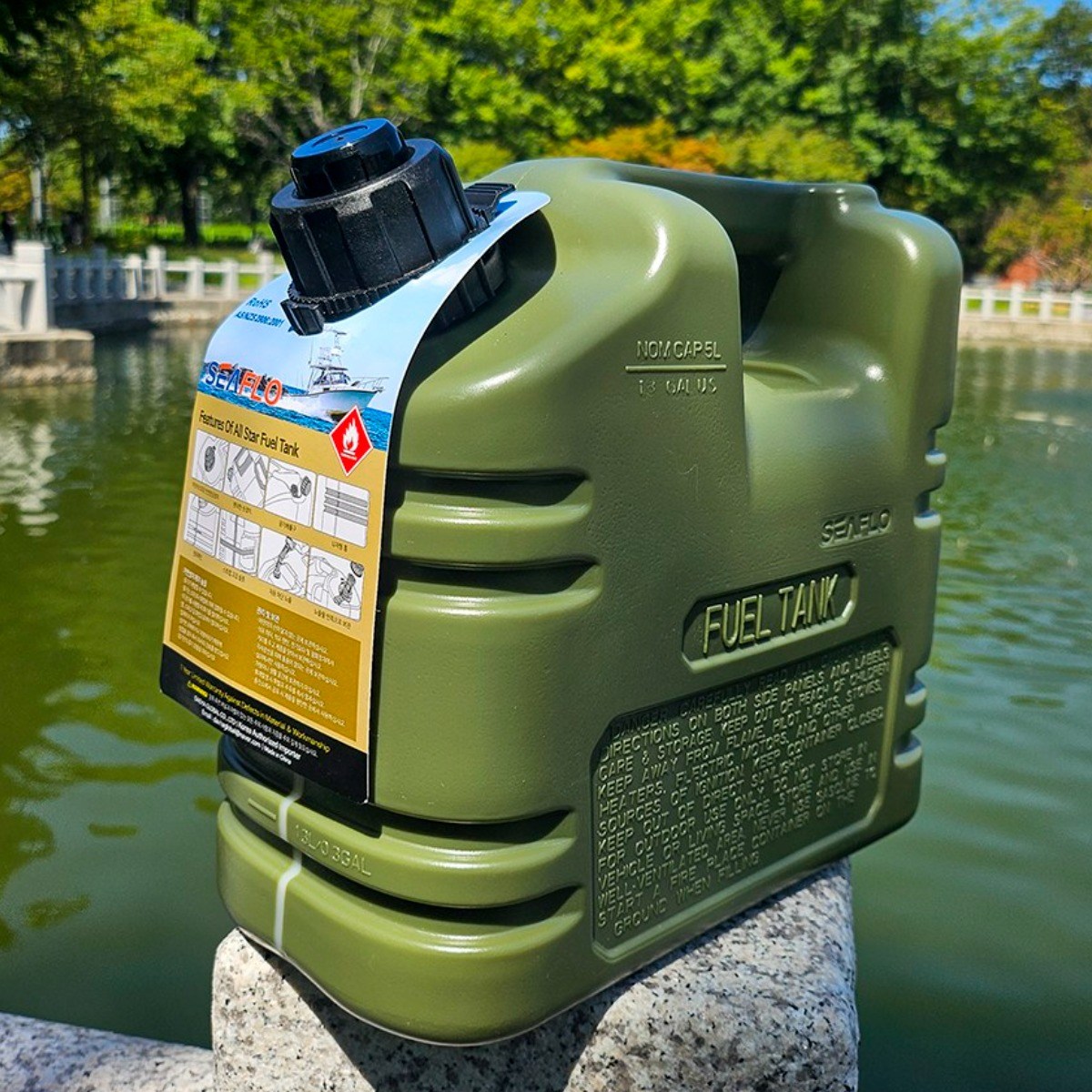 씨플로 제리캔 등유통 캠핑기름통 휘발유통 올스타 5L 10L 20L, 1개, Renewal올스타 5L(카키) 21,000원