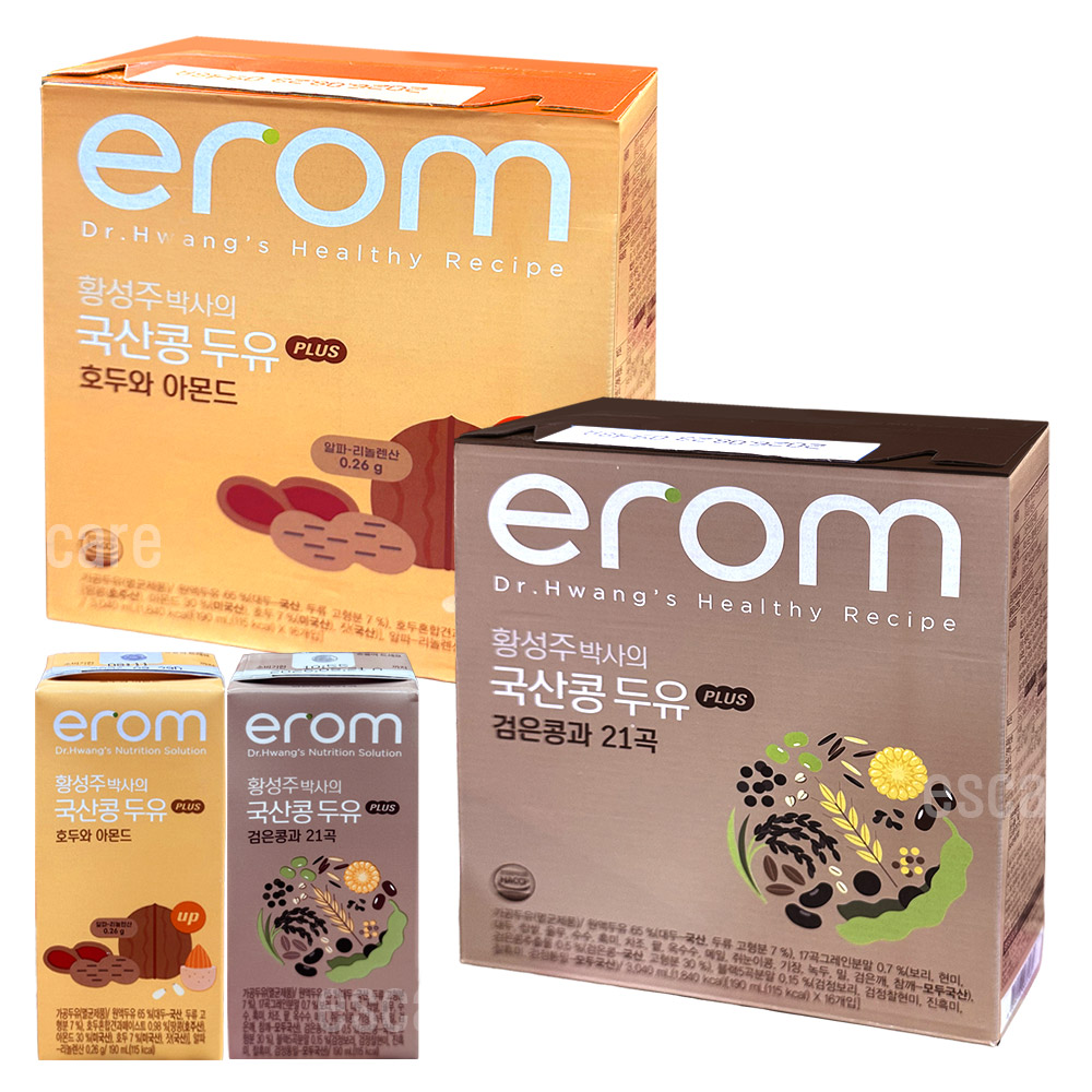 이롬 황성주 박사 호두와 아몬드+검은콩 21곡 두유 국산콩 16입x2박스 24,890원