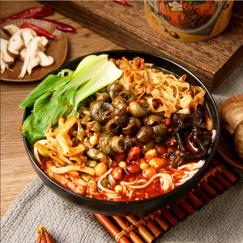 류주 뤄쓰펀 luosifen 업그레이드 매운 마라맛 냄새 나는 우렁이 달팽이 국수 골뱅이면 중국 쌀국수 (훙빠오 증정), 2개, 315g 16,050원