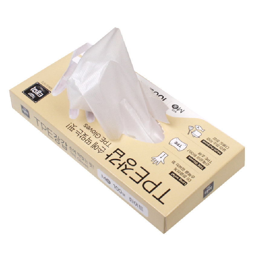 태화 TPE 장갑 다용도 위생장갑 블랙 화이트 100매 2,700원