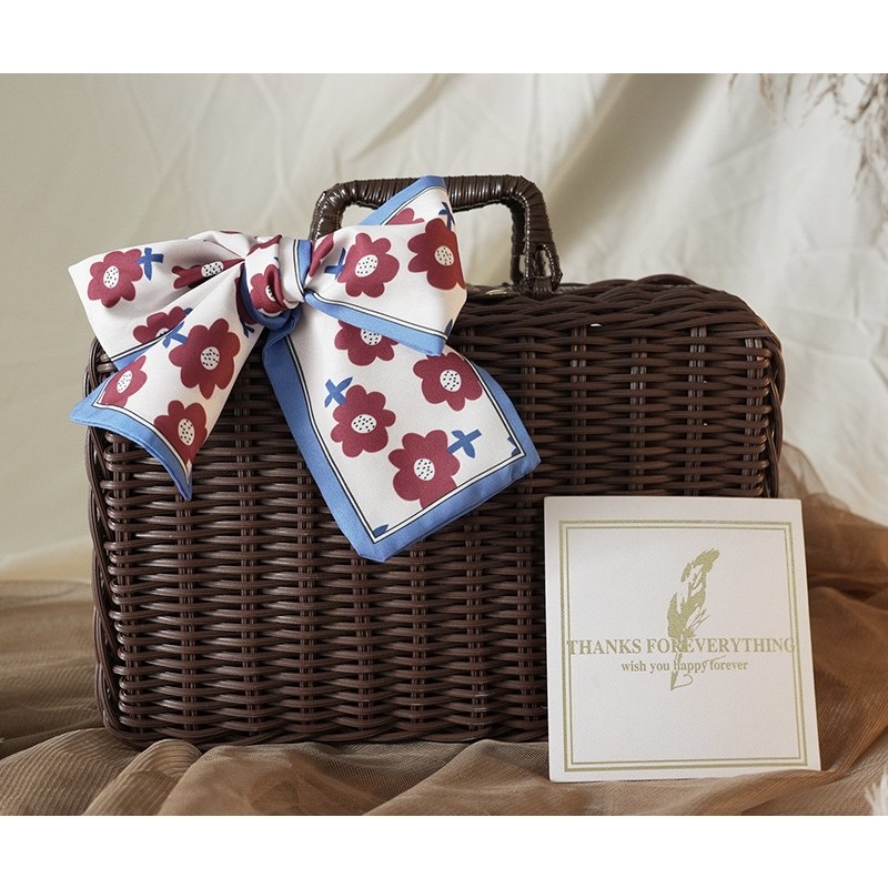 라탄선물용케이스 라탄선물용가방  포장박스  포장가방 피크닉가방 스카프리본 속충전제 편지카드 포함 29,900원