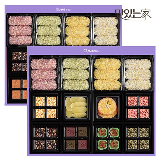 신궁전통한과 김규흔 한과 명인김규흔 연화 2단 고급한과세트+ 쇼핑백 107,000원