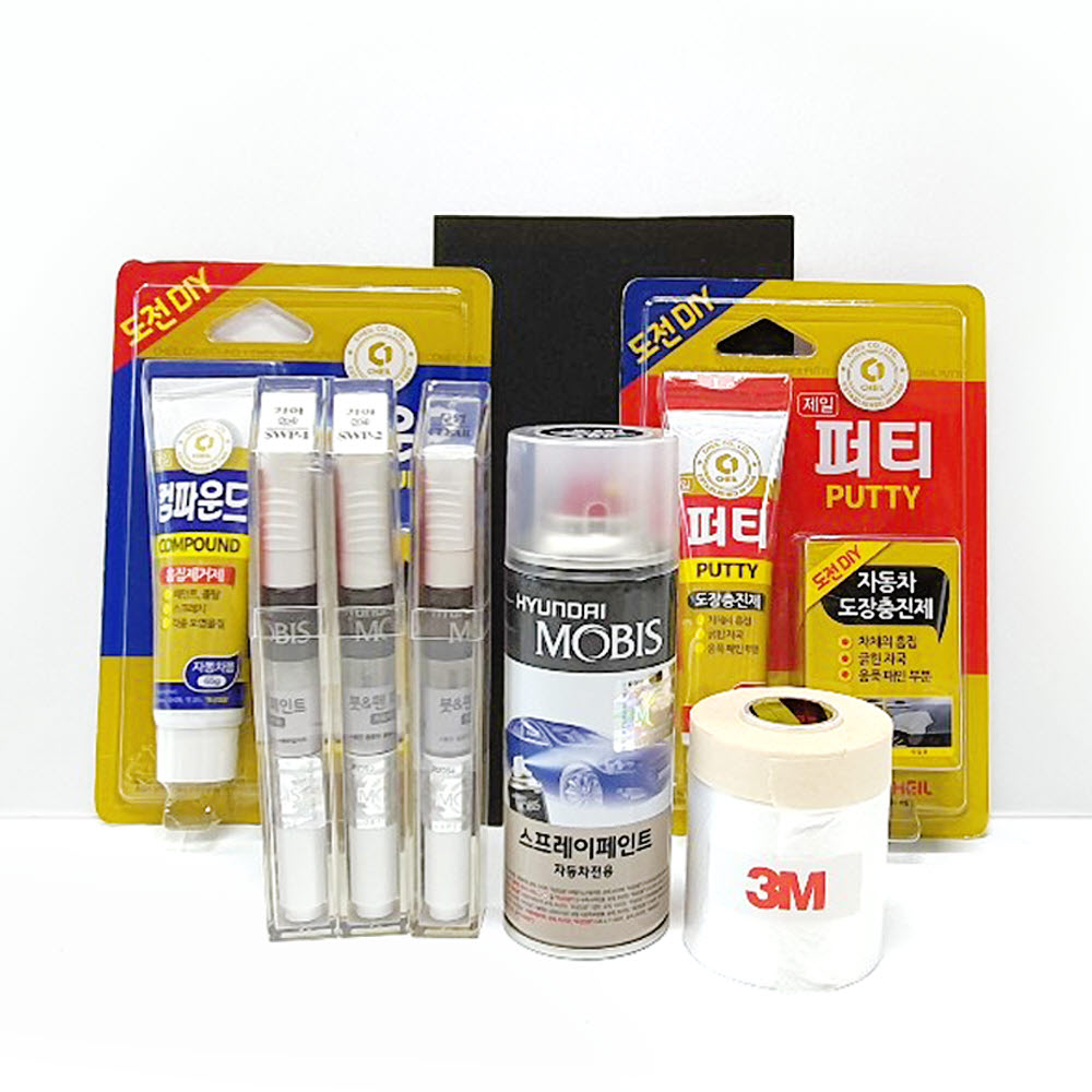 순정품 현대모비스 그랜져IG 붓펜 스프레이 카페인트 도색 자동차 WC9 화이트크림 MB9 블랙포레스트 T2G 녹턴그레이 PG9 판테라그레이 NB9 미드나이트블랙 R2T 쉬머링실버 800원