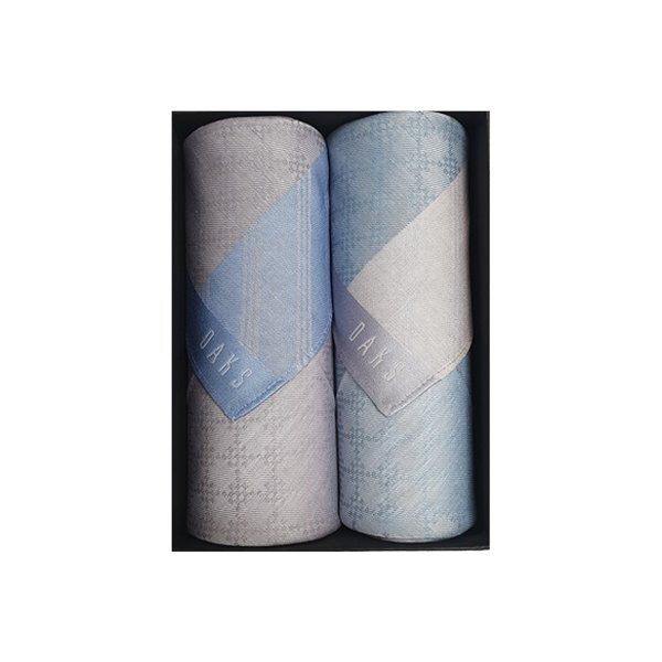 [국내매장] 닥스 남녀 손수건 2매세트 선염 132번 30,900원